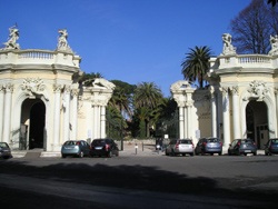 L'ingresso del Bioparco, giardino zoologico di Roma
